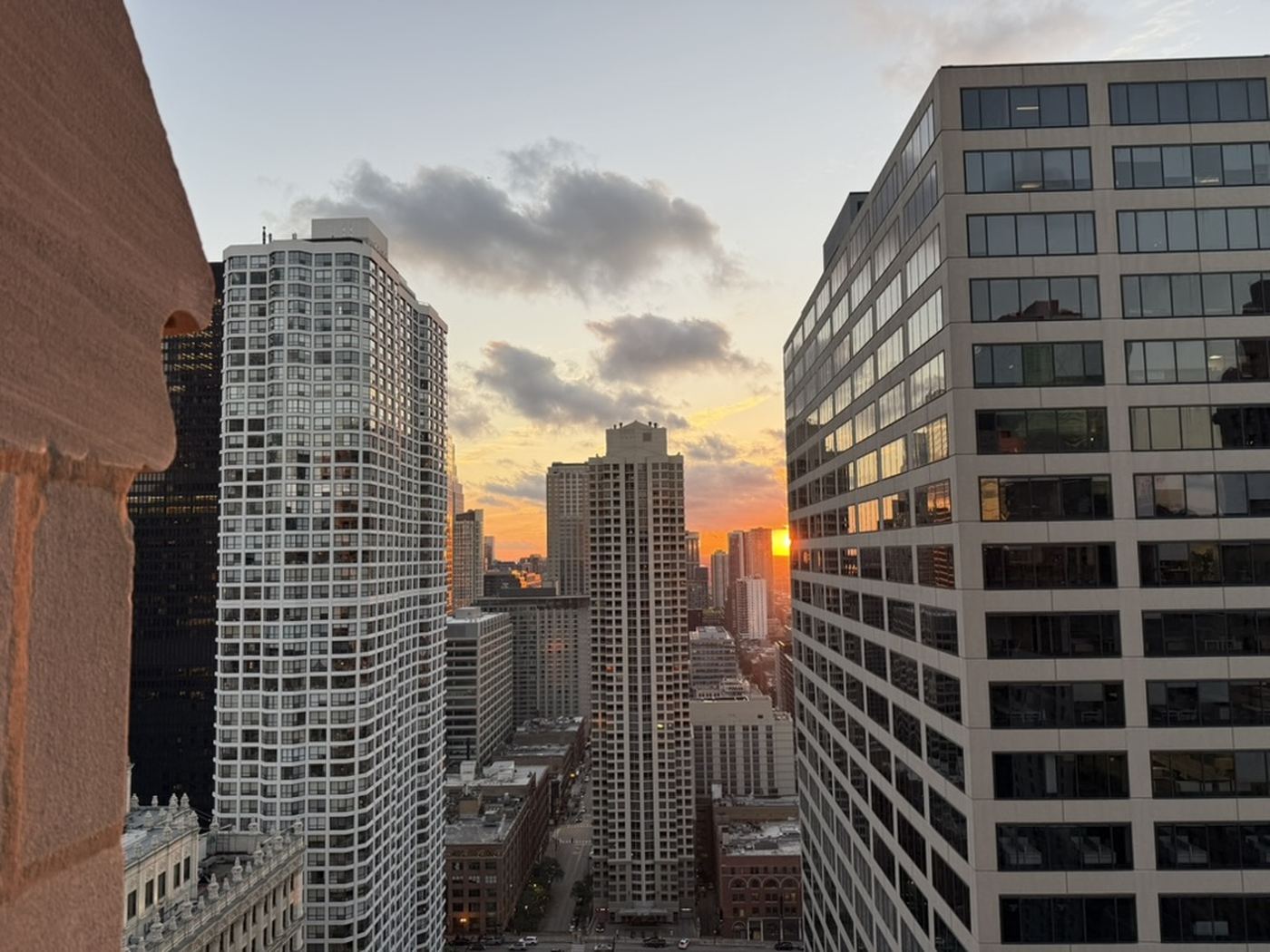Chicago at sunset